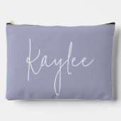 Custom Name Lilac Cosmetic Bag for Bridesmaid Gift アクセサリーポーチ (正面)