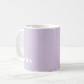 Custom Name Lilac Mist Mug Personalized Minimal  コーヒーマグカップ (正面左)