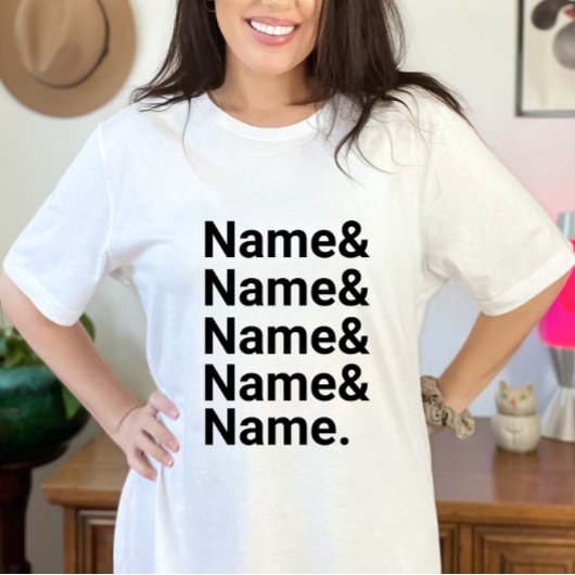 Custom Name List ,Personalized Ampersand Names Tシャツ