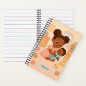 Custom Name Little Hands, Big Love ノートブック (内側)