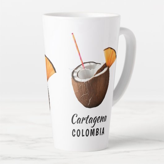 Custom Name & Location Coco Loco カフェラテマグ (右アングル)