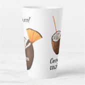 Custom Name & Location Coco Loco カフェラテマグ (正面)