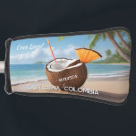 Custom Name & Location Coco Loco ゴルフヘッドカバー<br><div class="desc">Change the text fields as you wish. Using the editing tool on each side,  you can also change the fonts and their sizes and colors as you wish. See my store for more custom tropical items.</div>