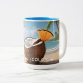 Custom Name & Location Coco Loco ツートーンマグカップ (正面右)