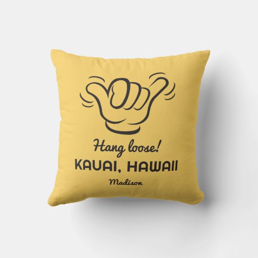 Custom Name, Location & Color Shaka クッション (裏面)