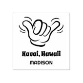 Custom Name & Location Shaka ラバースタンプ (インプリント)