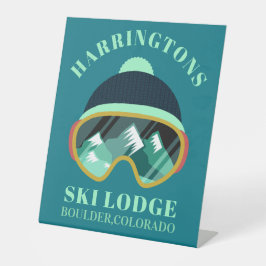 Custom Name & Location Ski Mask 台座サイン