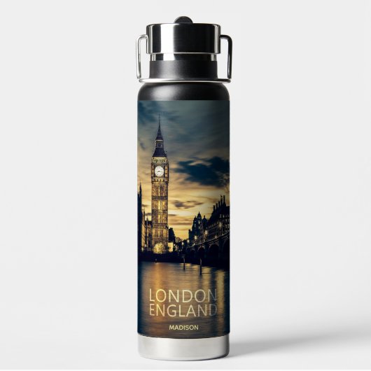 Custom Name London ウォーターボトル (背面)