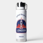 Custom Name London ウォーターボトル (背面)