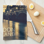 Custom Name London キッチンタオル (四つ折り)