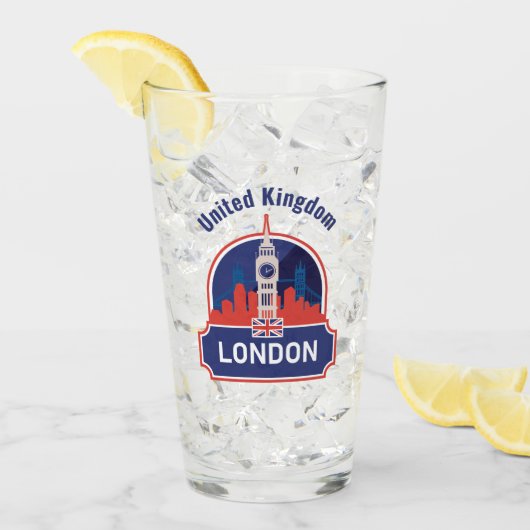 Custom Name London タンブラーグラス (アイス正面)