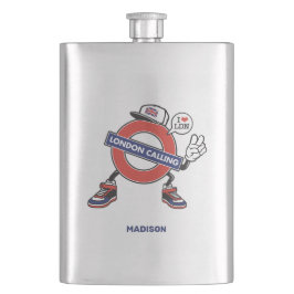 Custom Name London Calling フラスク