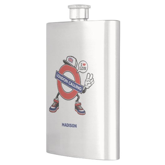 Custom Name London Calling フラスク (左)