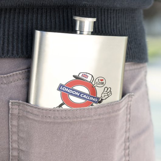 Custom Name London Calling フラスク (インサイチュ)