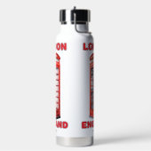 Custom Name London England ウォーターボトル (左面)