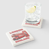 Custom Name London England ストーンコースター (横)