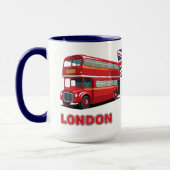 Custom Name London England マグカップ (左)