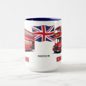 Custom Name London England マグカップ (中央)
