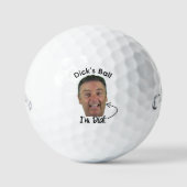 Custom Name Lost Golf Ball - Punny Photo Face Gift ゴルフボール (正面)