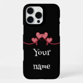 Custom Name love Heart phone case  iPhoneケース (裏面)