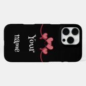 Custom Name love Heart phone case  iPhoneケース (裏面横)
