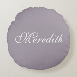 Custom Name Luxury Cotton Throw Pillow ラウンドクッション