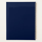 Custom Name Luxury Royal Elegant Monogran  プランナー手帳 (裏面)