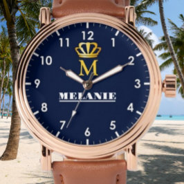 Custom Name Luxury Royal Elegant Monogran  腕時計