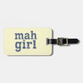 Custom Name Mahgirl Chinoiserie Luggage Tag ラゲッジタグ (正面横)