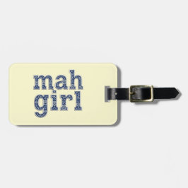 Custom Name Mahgirl Chinoiserie Luggage Tag ラゲッジタグ