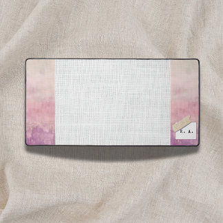 Custom Name Mauve Burgundy Heather Dusk  デスクマット