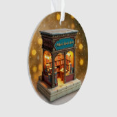 Custom name> message me Bookstore Ceramic Ornament オーナメント (正面)