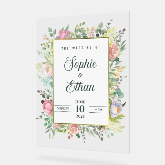 Custom name > message me - Wedding Acrylic Sign アクリルサイン (傾斜)