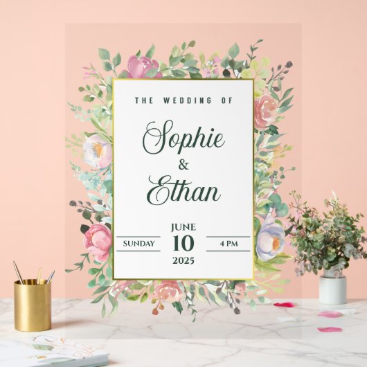 Custom name > message me - Wedding Acrylic Sign アクリルサイン (ウェディング)