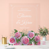 Custom name > message Wedding Welcome Acrylic Sign アクリルサイン (ウェディング)