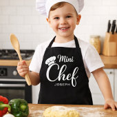 Custom Name Mini Chef Kids Apron エプロン