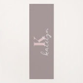 Custom Name Minimal Fitness Yoga Mat ヨガマット (正面)
