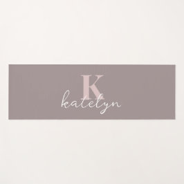 Custom Name Minimal Fitness Yoga Mat ヨガマット