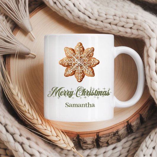 Custom Name Minimalist Christmas Mug Gift コーヒーマグカップ
