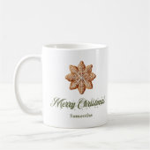 Custom Name Minimalist Christmas Mug Gift コーヒーマグカップ (左)