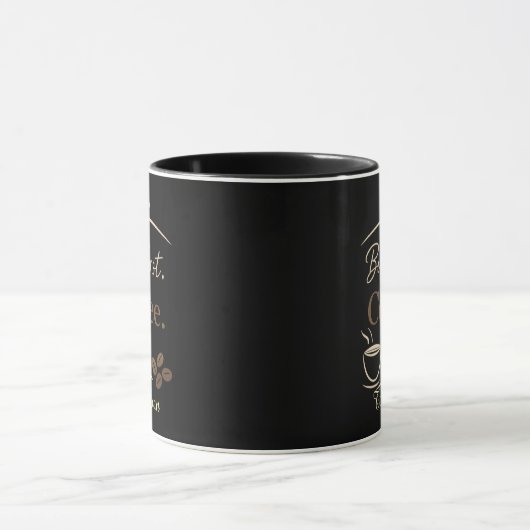 Custom Name Minimalist Coffee Mug Gift マグカップ (中央)