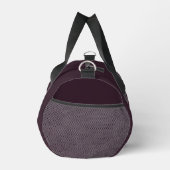 Custom name minimalist modern burgundy ダッフルバッグ (右)