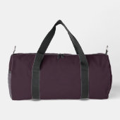 Custom name minimalist modern burgundy ダッフルバッグ (裏面)
