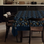 Custom Name Minimalist Navy Gold Tablecloth Chic  テーブルクロス