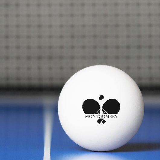 Custom Name Monogram Paddles Logo Ping Pong Ball 卓球ボール (ネット)