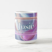 Custom Name Mug – Bright Colorful Glass Lens コーヒーマグカップ (中央)