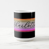 Custom Name Mug – Bright Colorful Glass Lens コーヒーマグカップ (中央)