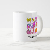 Custom Name Mug, Custom Teacher Mug,Back to school ジャンボコーヒーマグカップ (正面右)