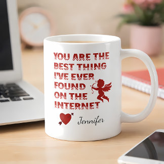 Custom Name Mug | Funny Online Dating Gift コーヒーマグカップ