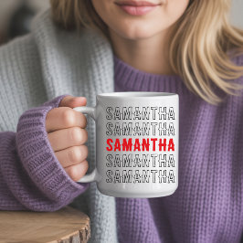 Custom Name Mug Gift for Kids, Friends & Coworkers コーヒーマグカップ